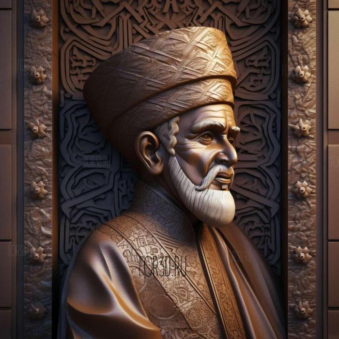 Sultan Qaboos 4 stl model for CNC